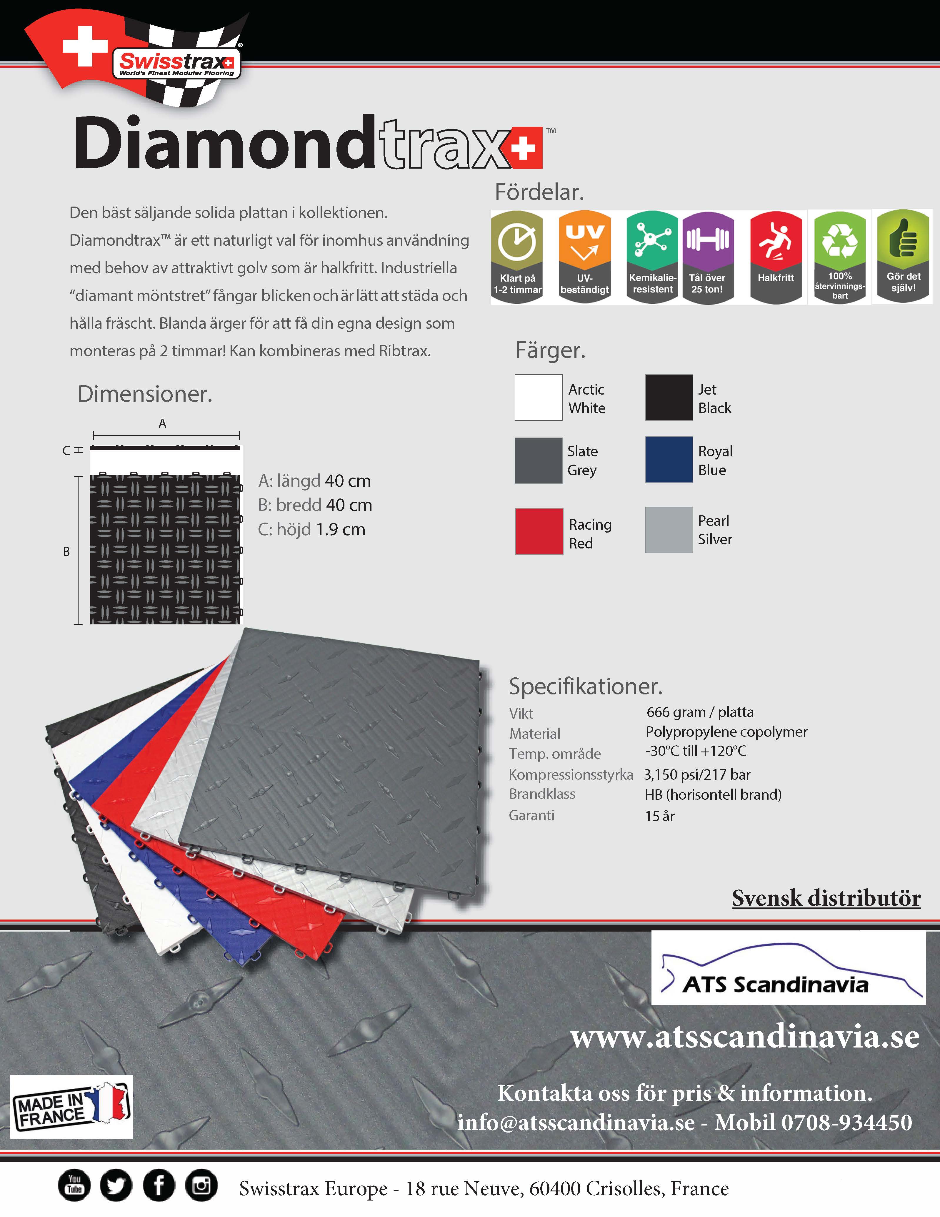 Sell Sheet_Diamondtrax Made in EU SVENSKA