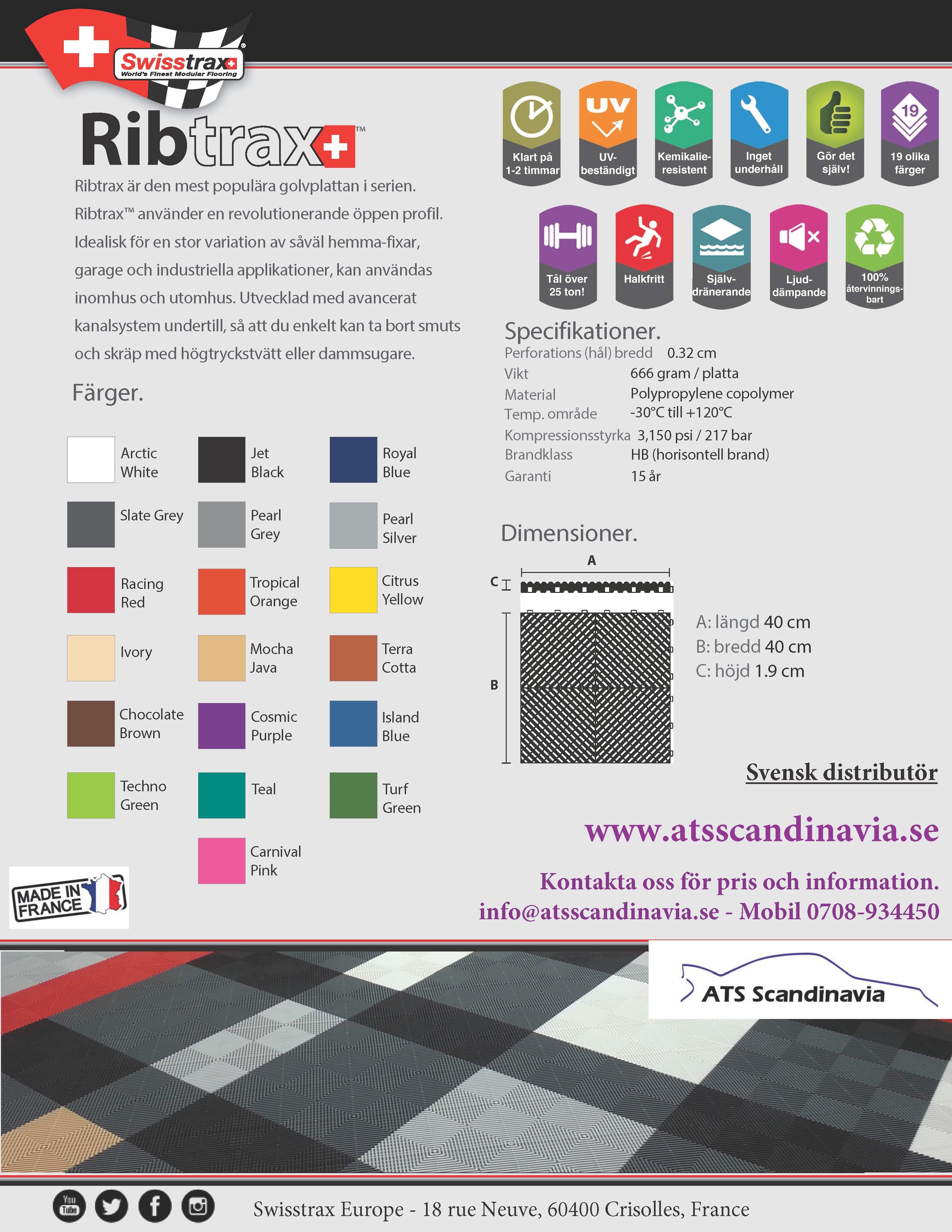 Sell Sheet_Ribtrax Made in EU SVENSKA Sell Sheet_Ribtrax Made in EU SVENSKA